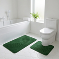 Leaf Design Bath Mat Set for Soft Comfort and Non-Slip Safety