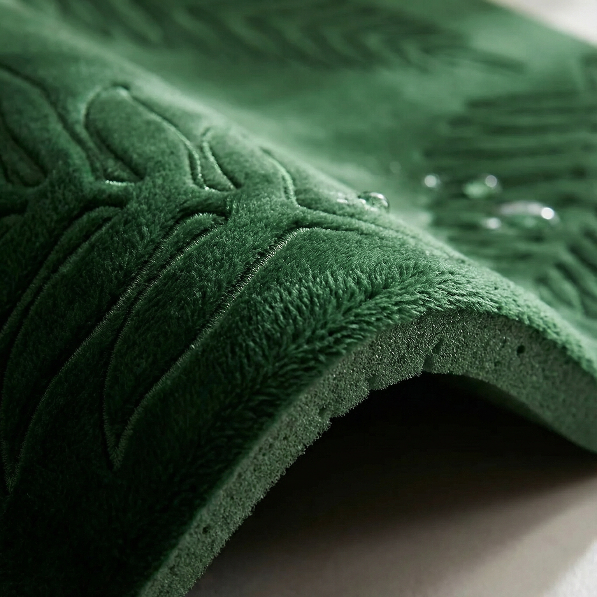 Leaf Design Bath Mat Set for Soft Comfort and Non-Slip Safety