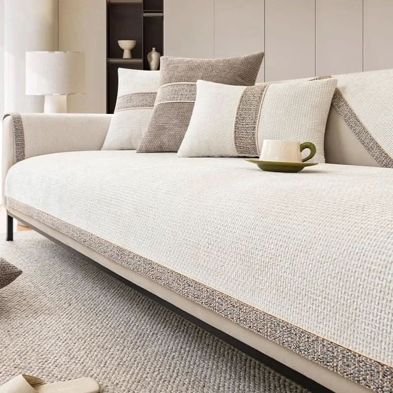 LinenLux Sofa Cover for Elegant Protection and Everyday Comfort