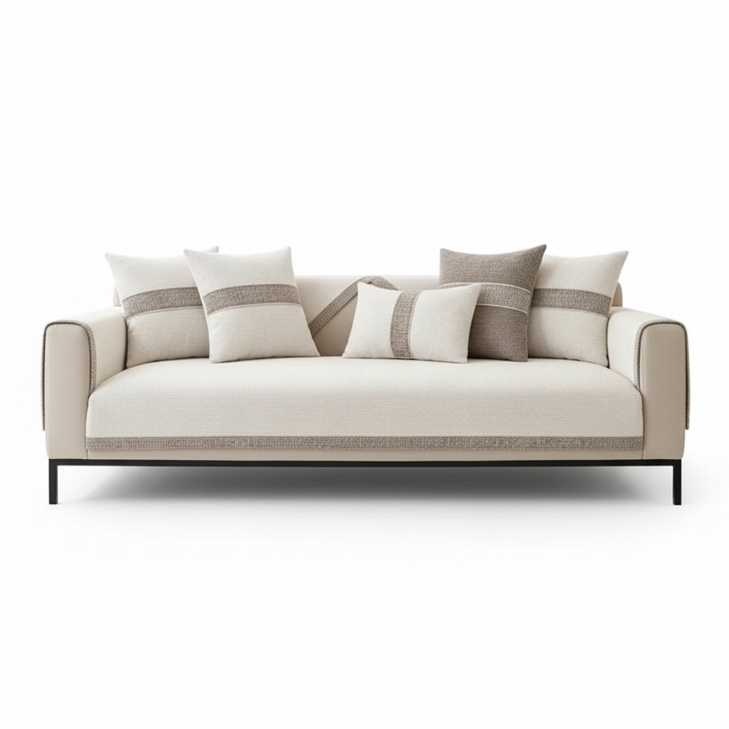 LinenLux Sofa Cover for Elegant Protection and Everyday Comfort