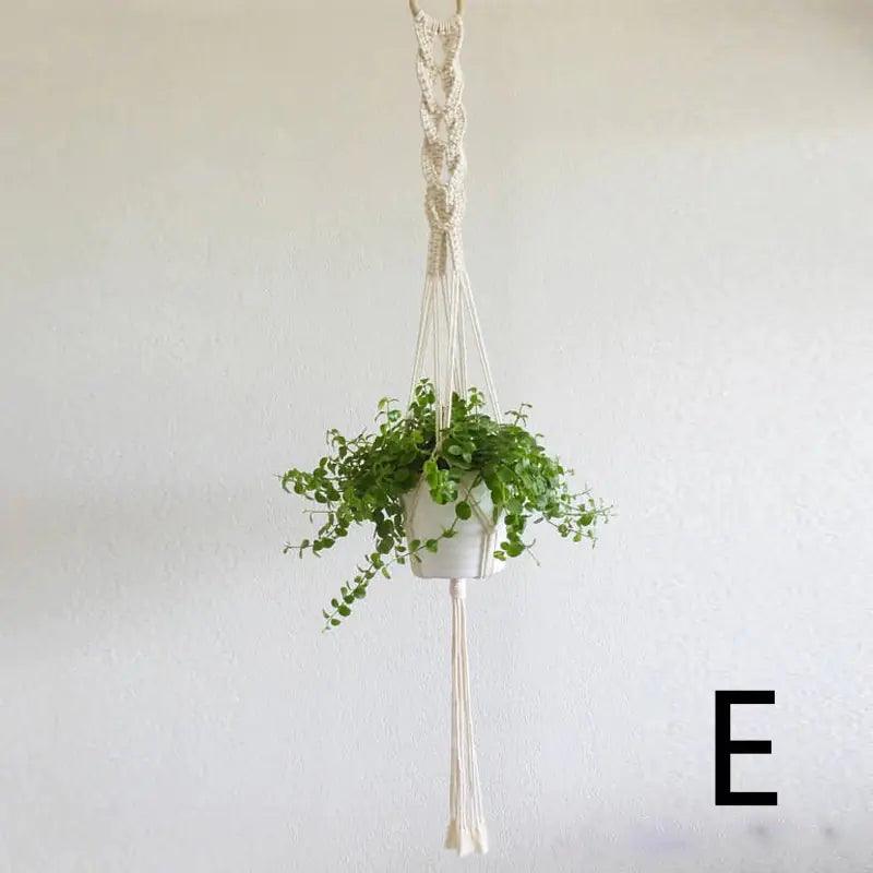 Macrame Hanging Planter with Cotton Rope Design
