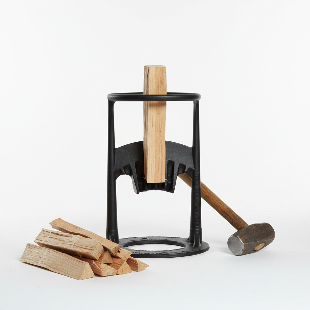 Manual Kindling Splitter with Safety Ring Base