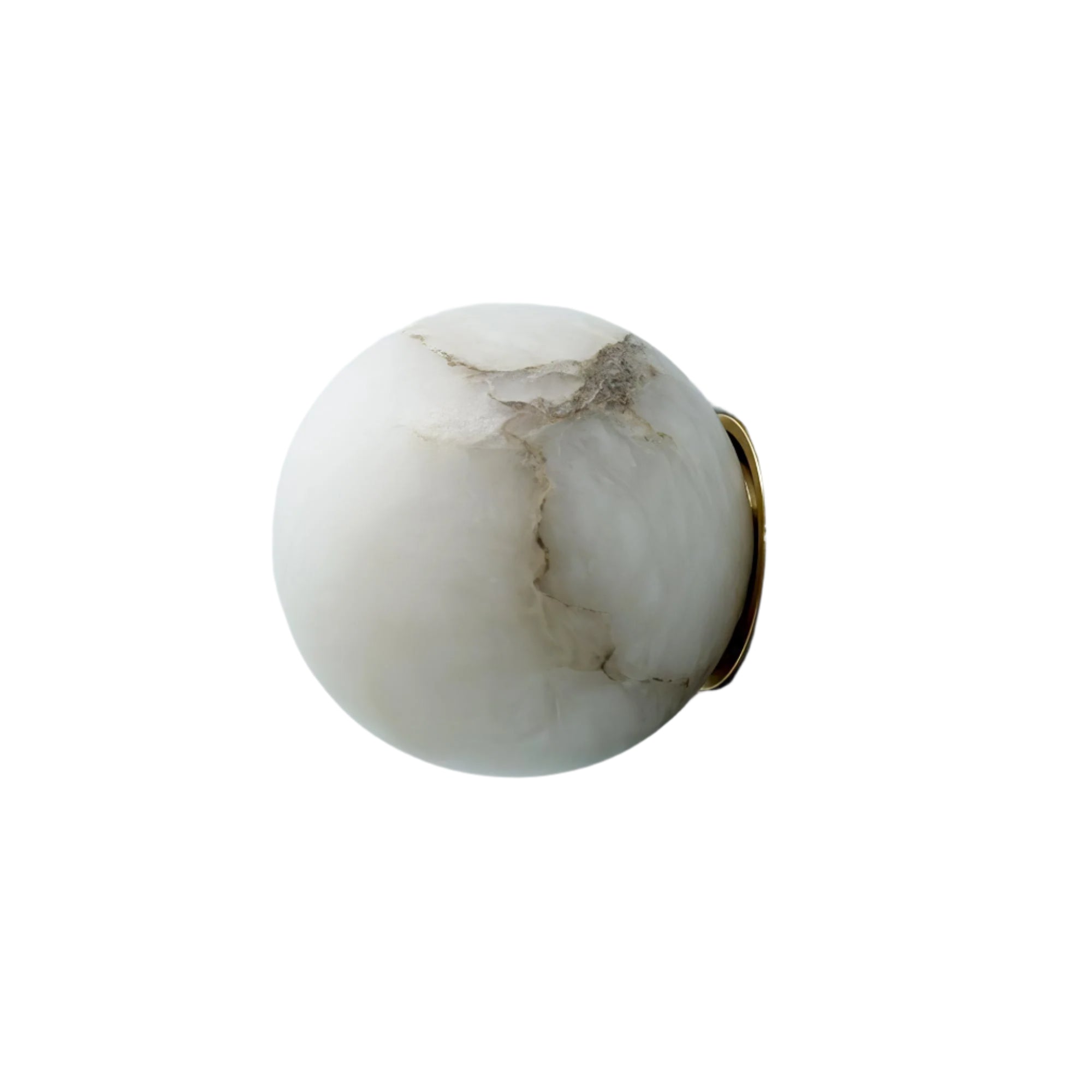 Marble Globe Wall Light with Japandi Style