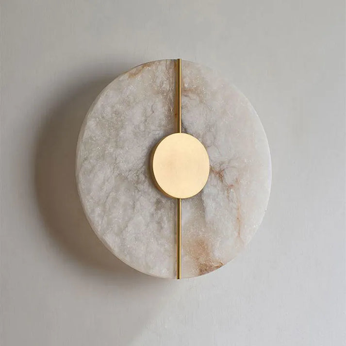 Marble Round Wall Light with Nordic Design