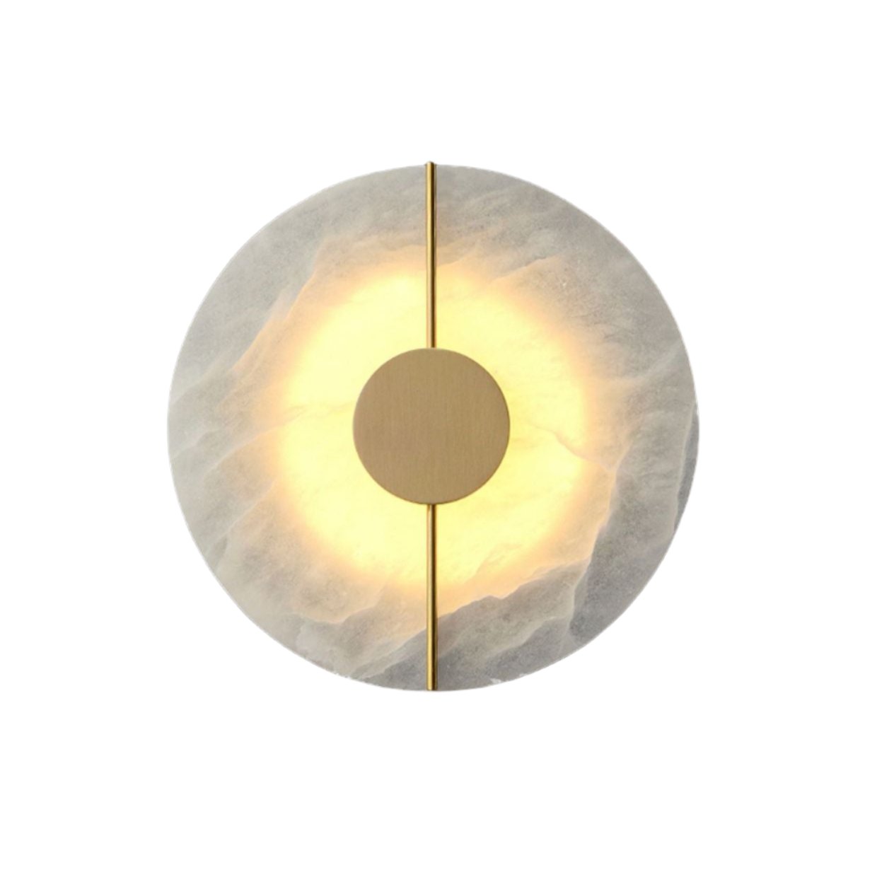Marble Round Wall Light with Nordic Design