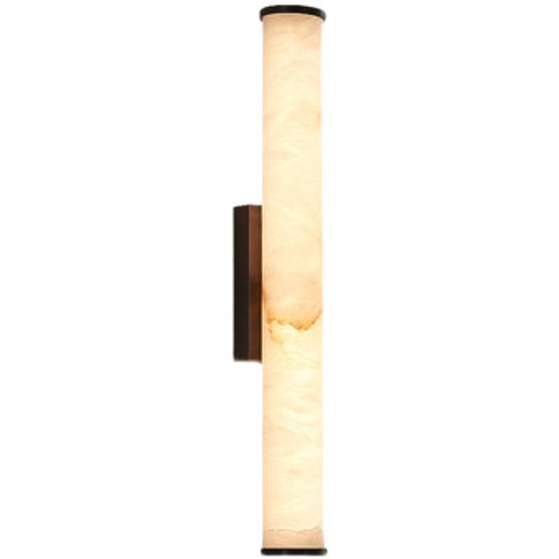 Marble Wall Sconce with Modern LED Glow