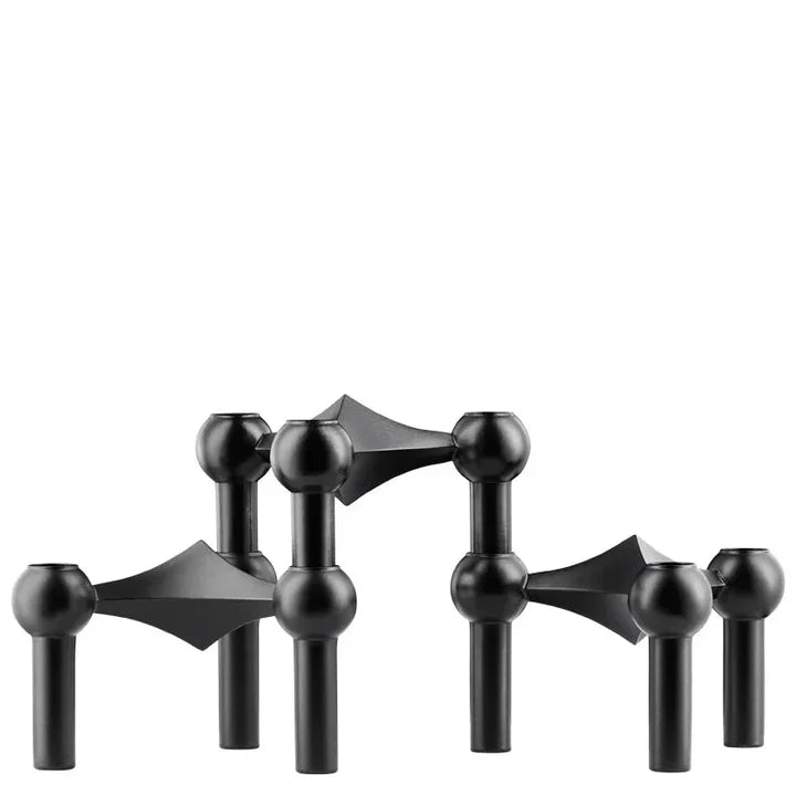 Metal Candle Holder for Modern Sculptural Decor