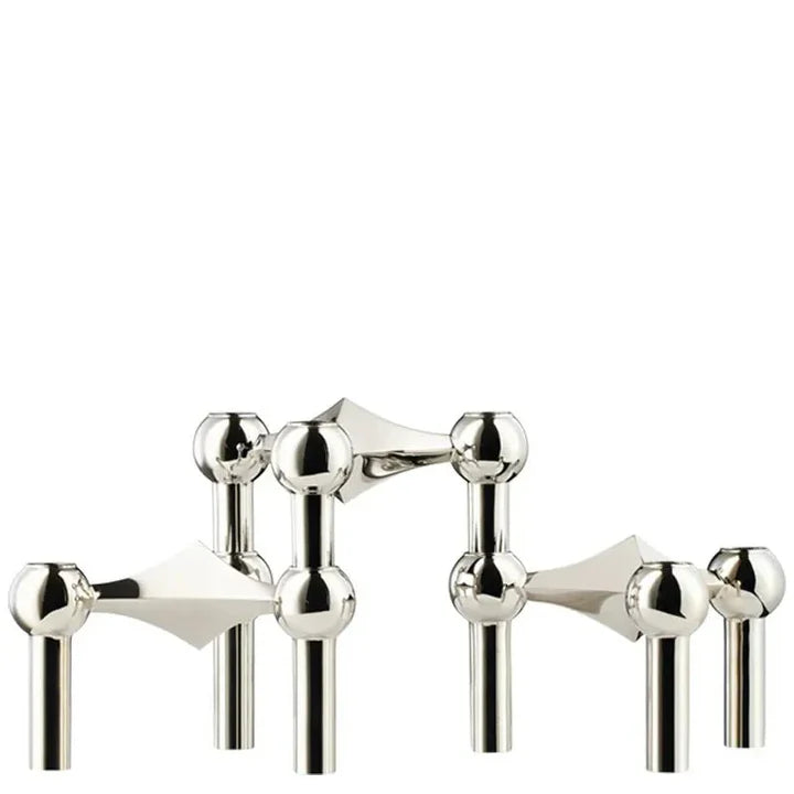 Metal Candle Holder for Modern Sculptural Decor