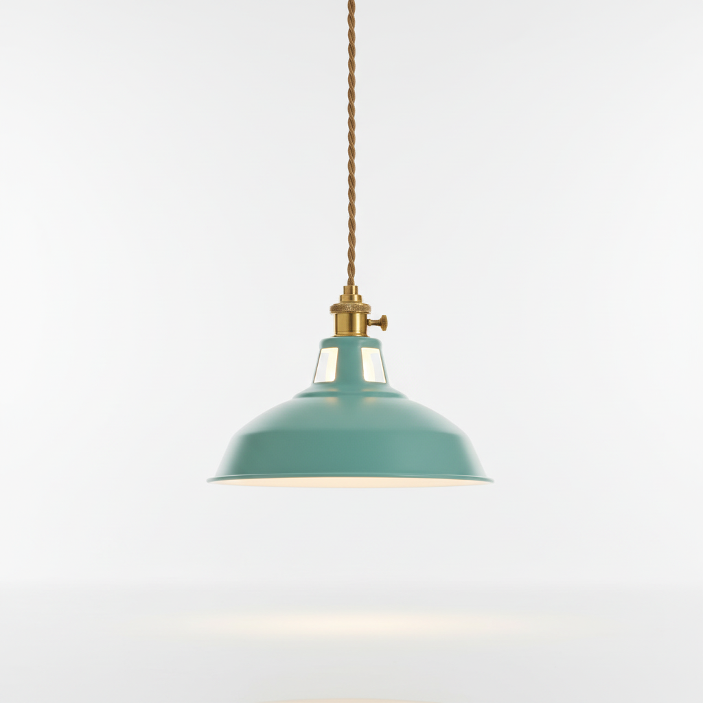 Metal Pendant Light with Dome Shade