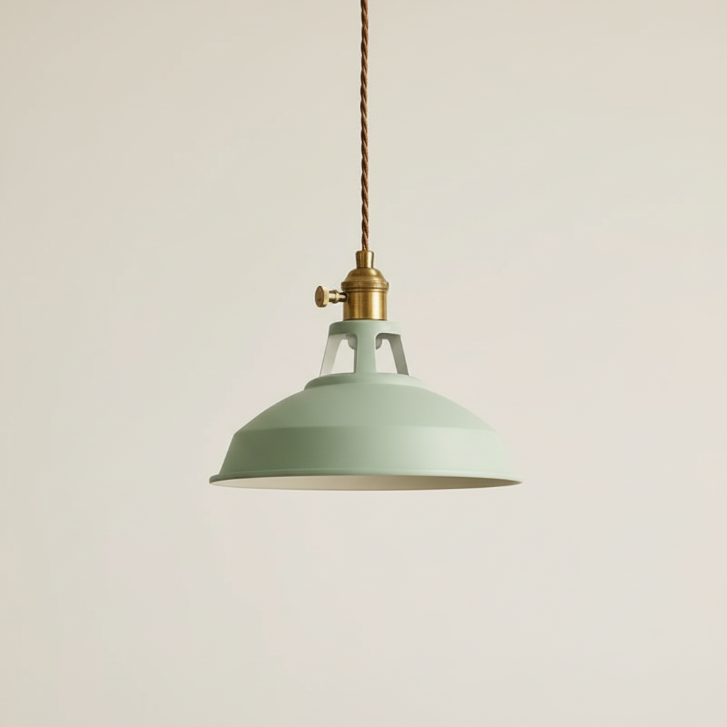 Metal Pendant Light with Dome Shade