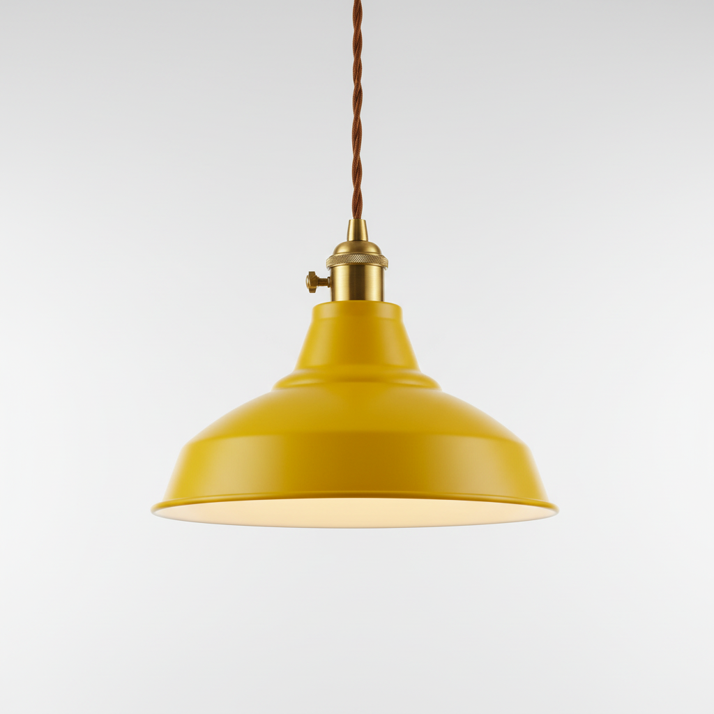 Metal Pendant Light with Dome Shade