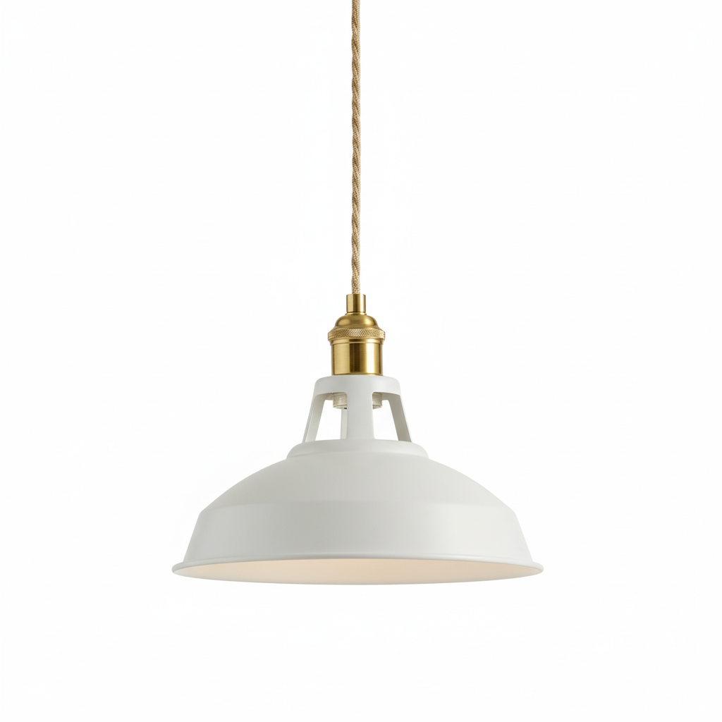 Metal Pendant Light with Dome Shade