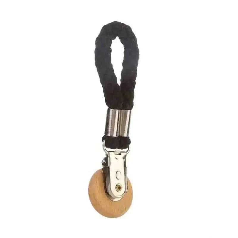 Metal Towel Clip with Rope Loop Hanging Design
