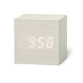 Mini Alarm Clock with LED Display Cube Design