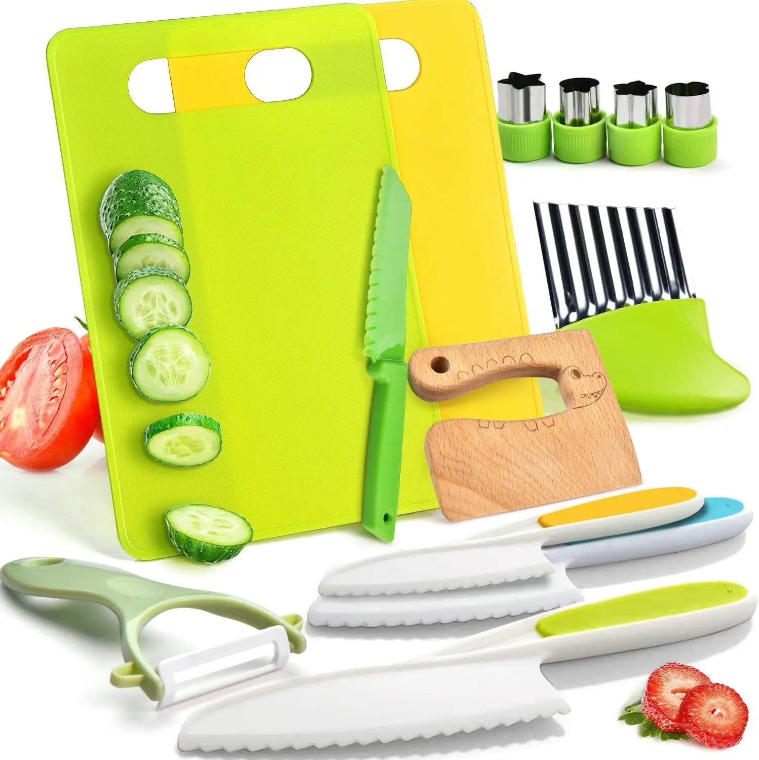 Mini Chef Kids Cooking Set for Safe &  Fun Kitchen Learning