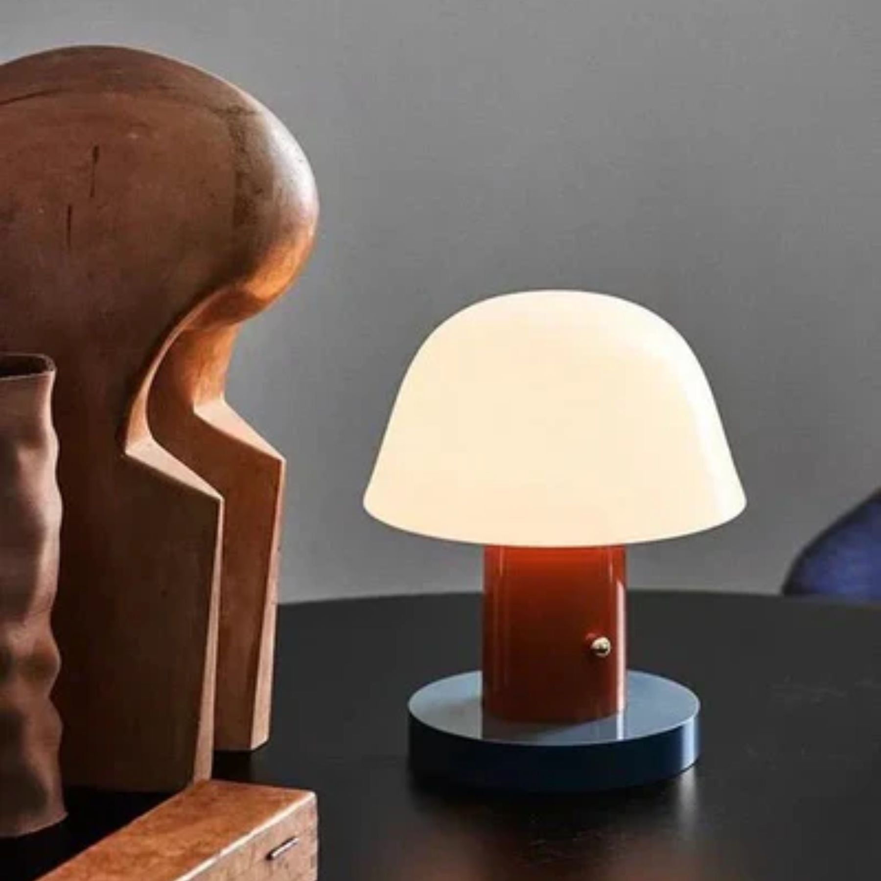 Mini Mushroom Table Lamp with Touch Dimming
