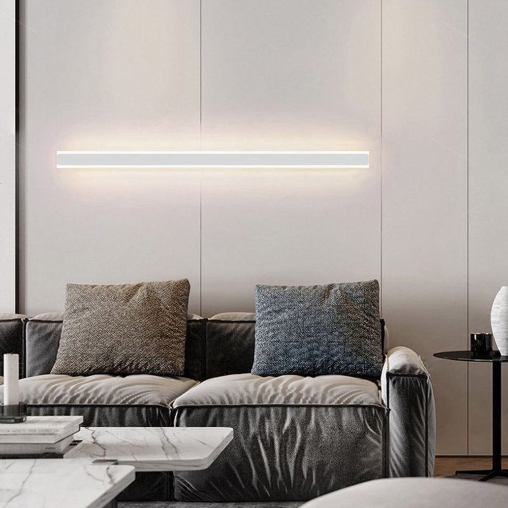 Minimalist Linear Wall Light with LED Strip Glow