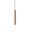 Minimalist Travertine Pendant Light with Natural Stone Cylinder