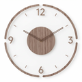 Modern Acrylic Wood Wall Clock for Silent Minimalist Style