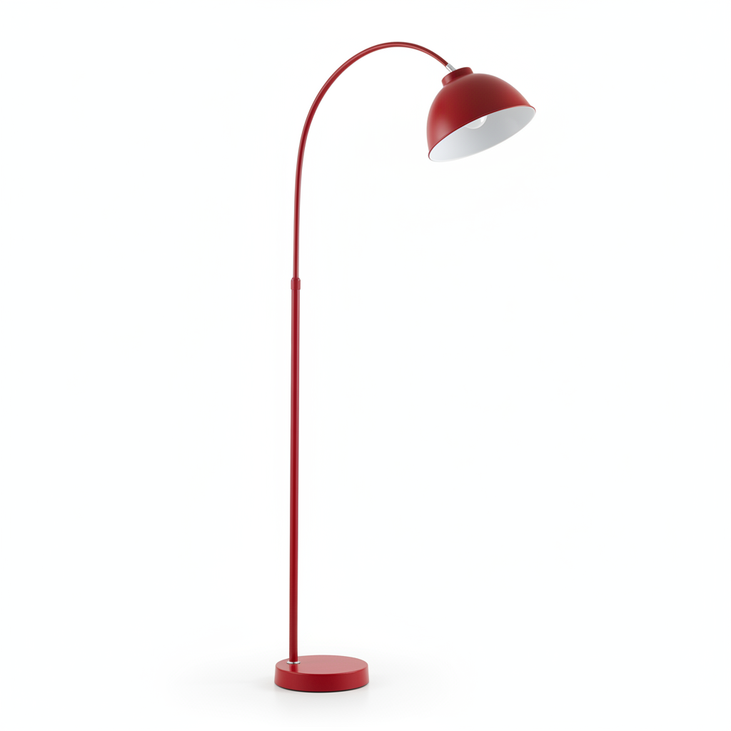 Modern Arc Floor Lamp with Metal Shade