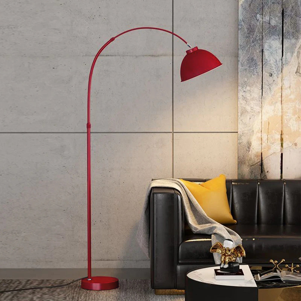 Modern Arc Floor Lamp with Metal Shade