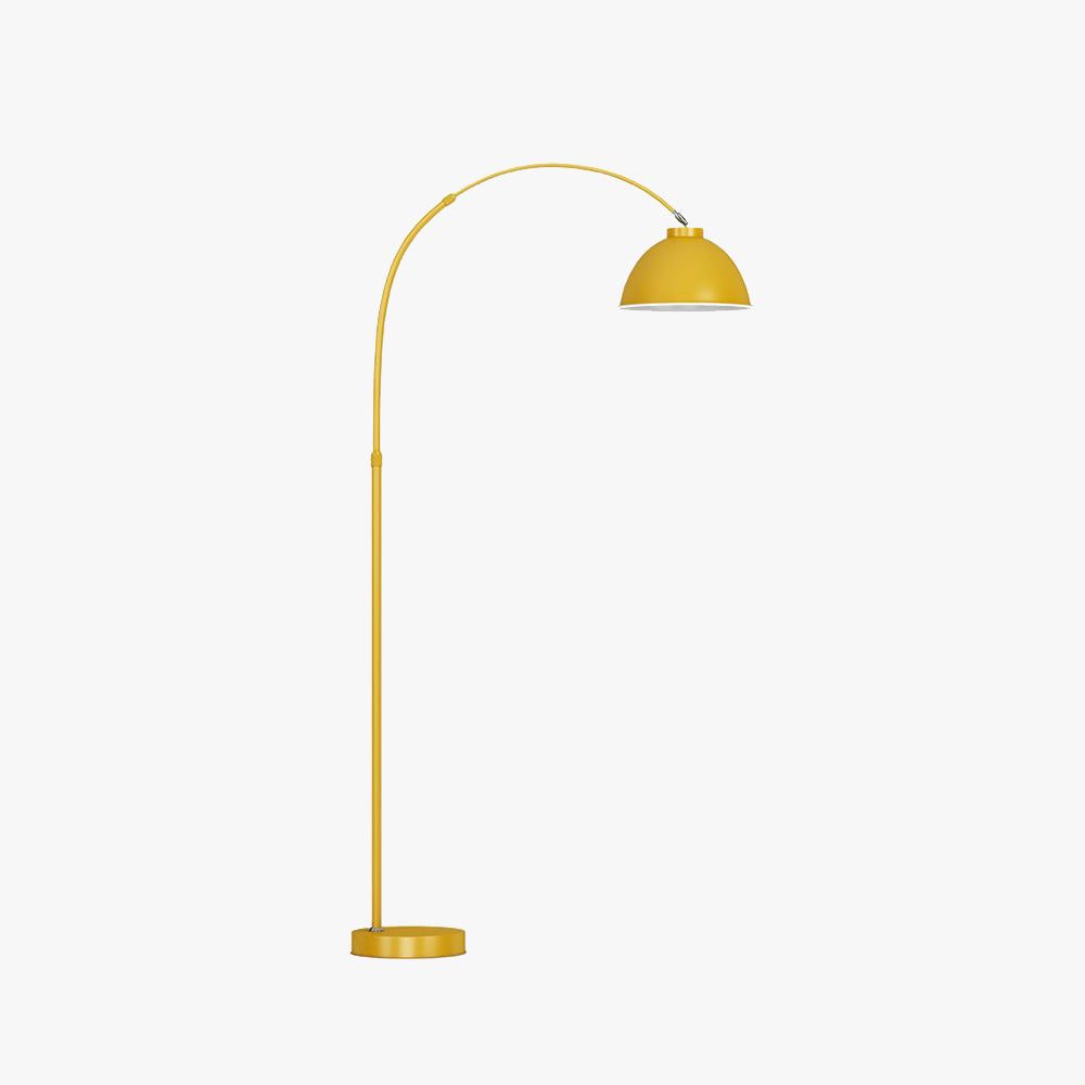 Modern Arc Floor Lamp with Metal Shade