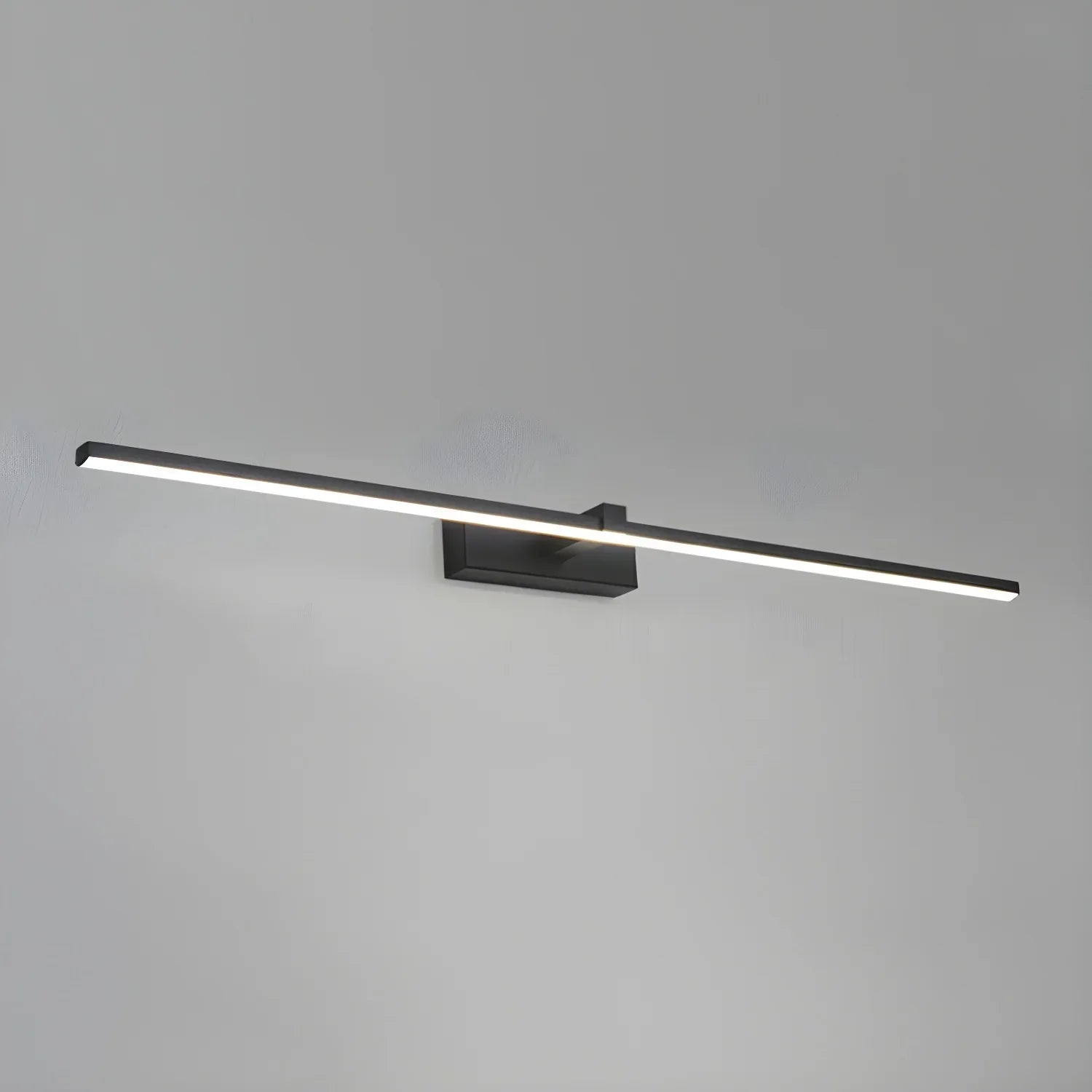 Modern Black & Gold Vanity Mirror Wall Light with LED Bar