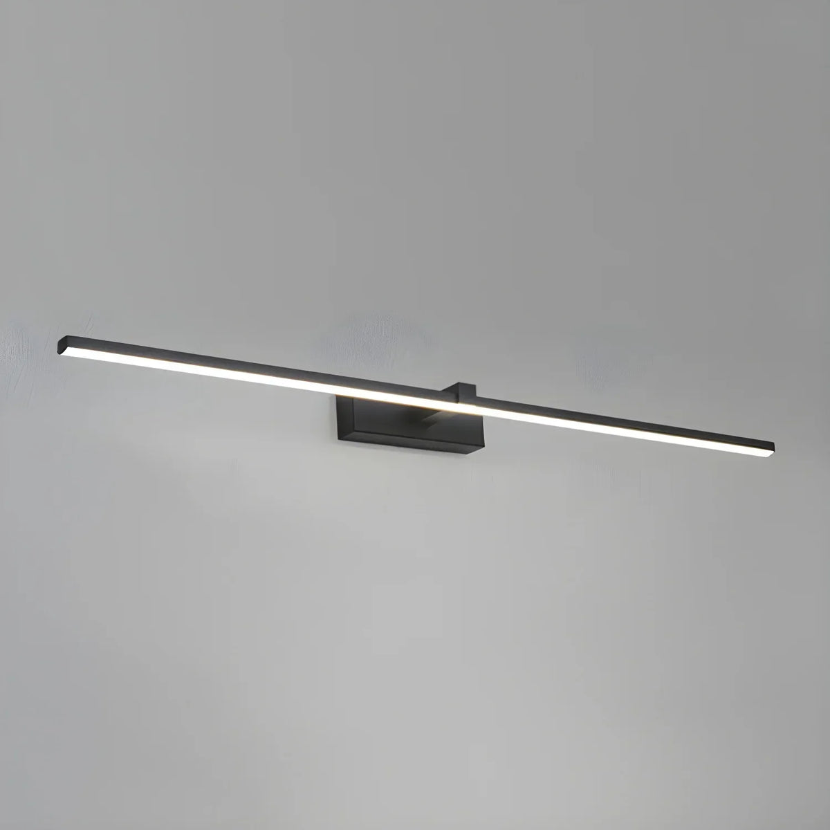 Modern Black & Gold Vanity Mirror Wall Light with LED Bar