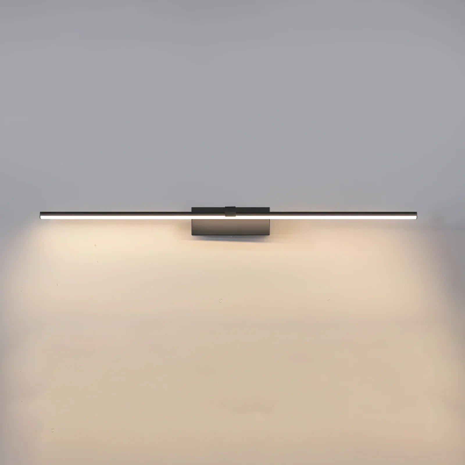 Modern Black & Gold Vanity Mirror Wall Light with LED Bar