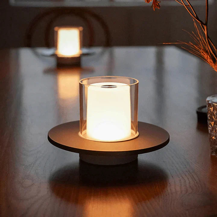 Modern Candle Warmer Lamp with Glass Cover