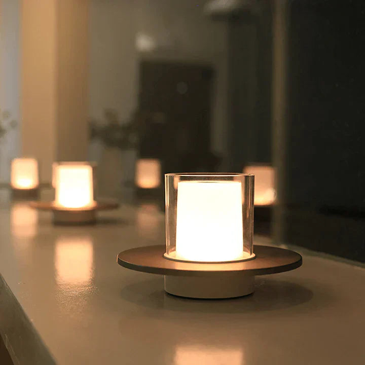 Modern Candle Warmer Lamp with Glass Cover
