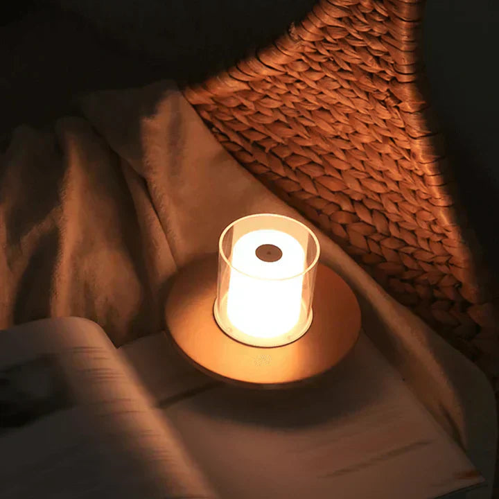 Modern Candle Warmer Lamp with Glass Cover