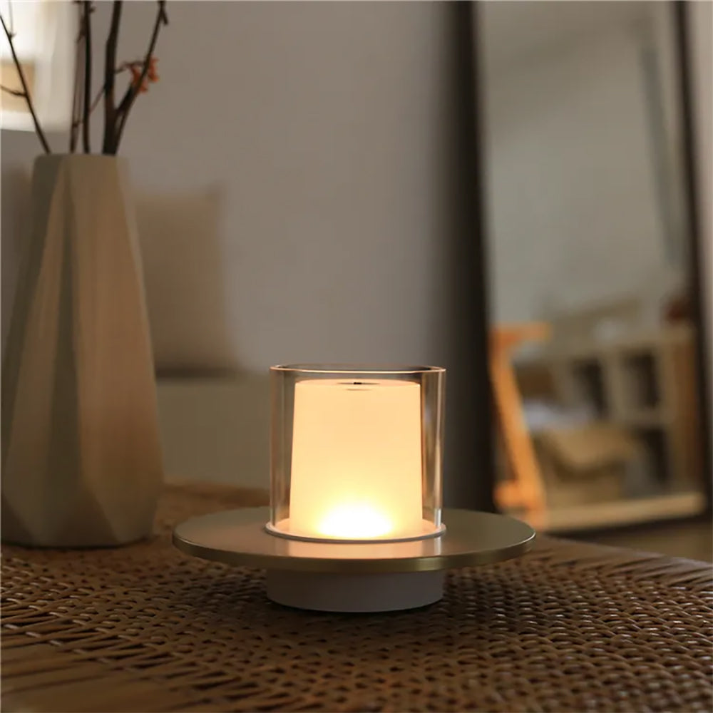 Modern Candle Warmer Lamp with Glass Cover