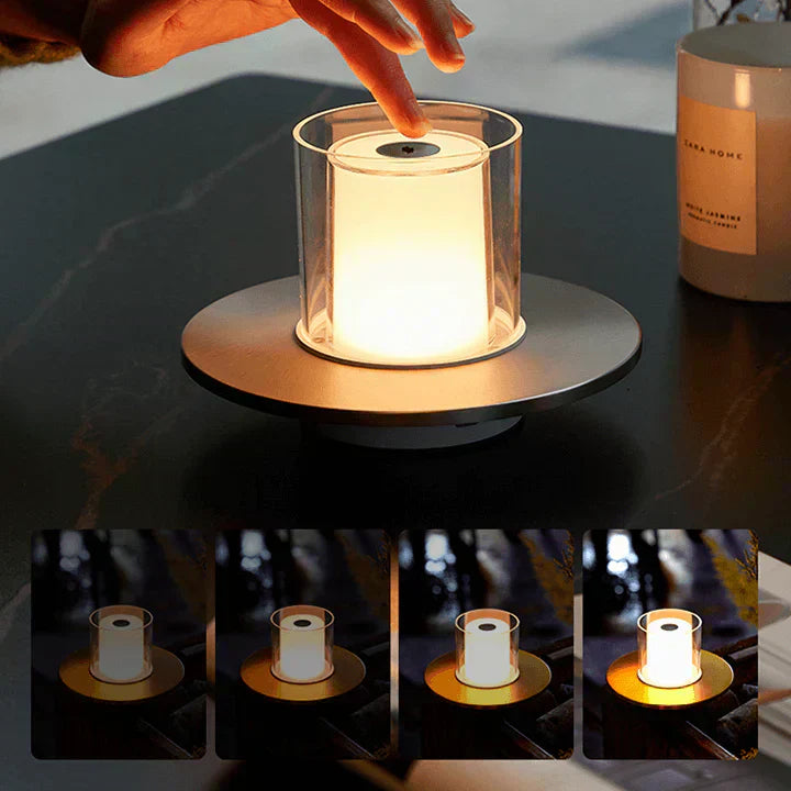 Modern Candle Warmer Lamp with Glass Cover