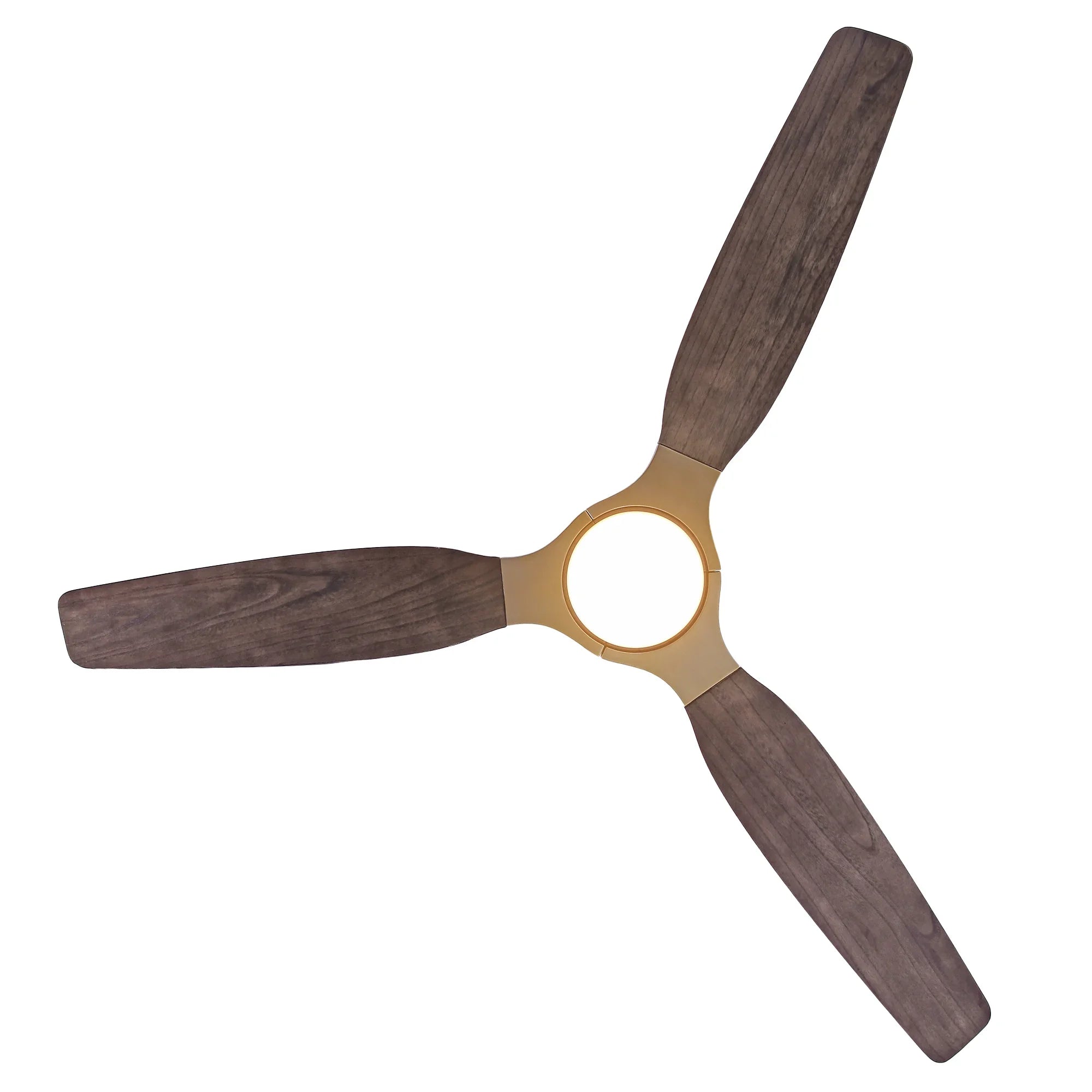 Modern Ceiling Fan with Wood Blades and LED