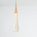 Modern Teardrop Pendant Crystal Light with Gold Finish