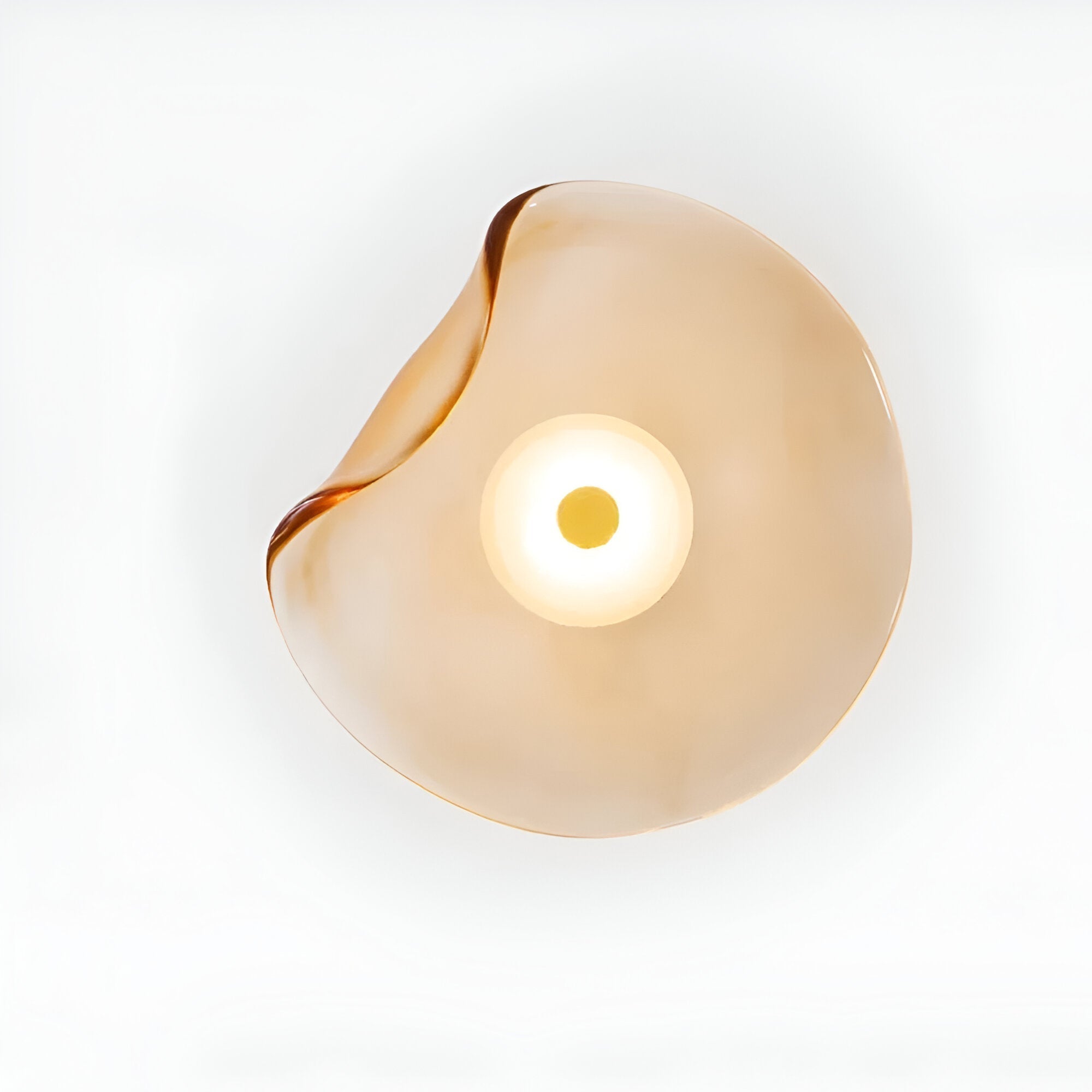 Wabi-Sabi Organic Wall Sconce with Sculptural Japandi Design