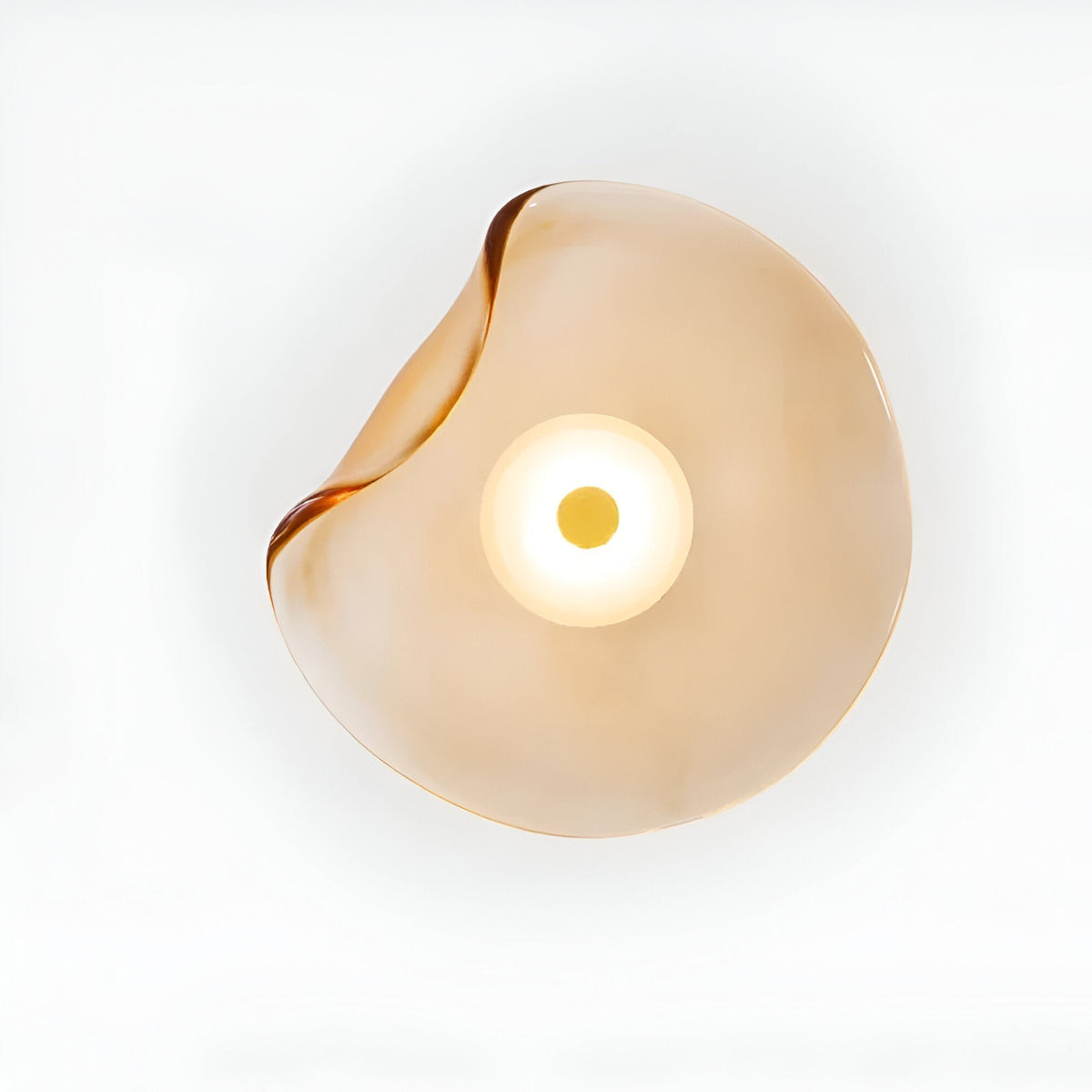Wabi-Sabi Organic Wall Sconce with Sculptural Japandi Design