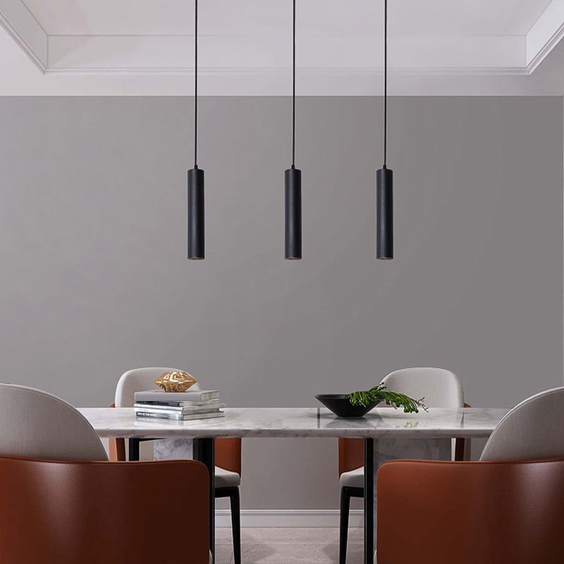 Modern Cylinder Pendant Light with Minimalist Tube Design