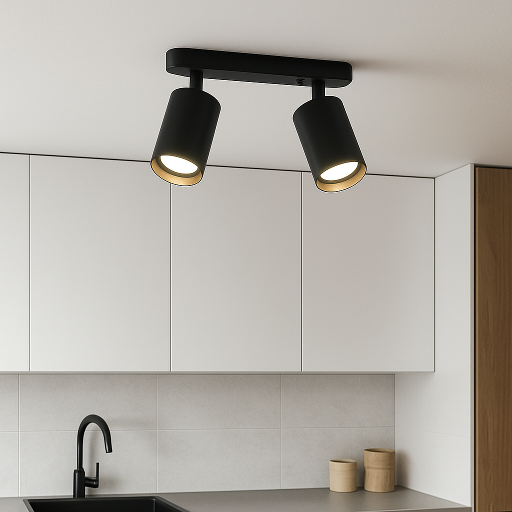 Modern Dual Head Ceiling Spotlights