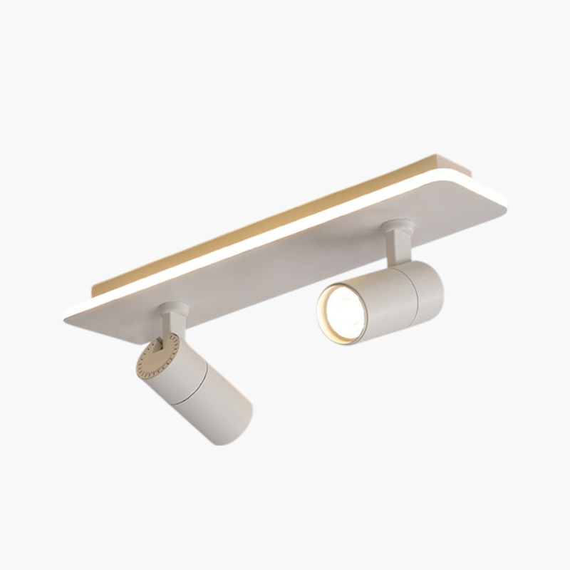 Modern Dual Spotlight Ceiling Bar Light