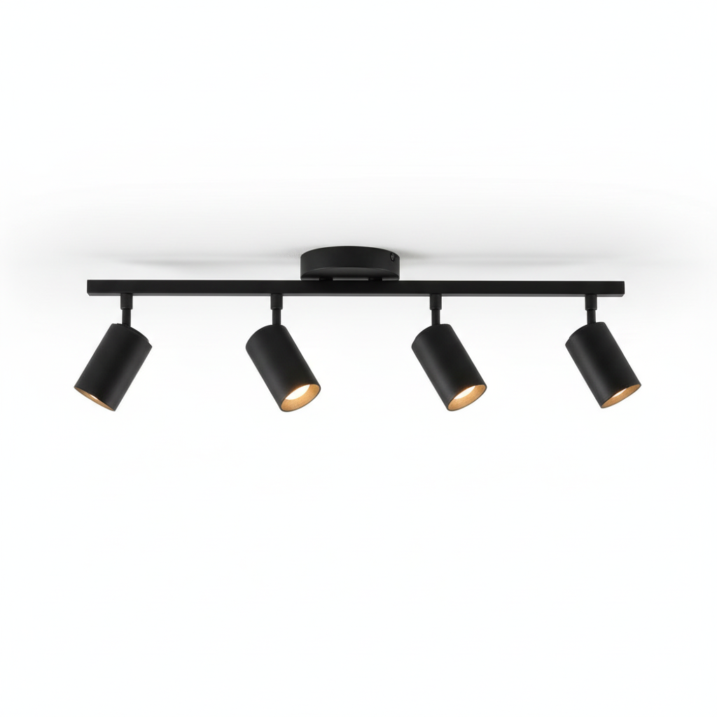 Modern Four Head Ceiling Spotlights