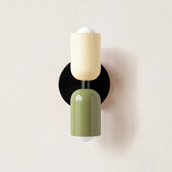 Modern Garden Wall Light with Dual LED Glow