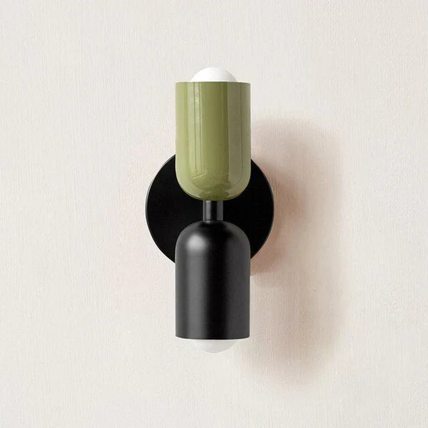 Modern Garden Wall Light with Dual LED Glow