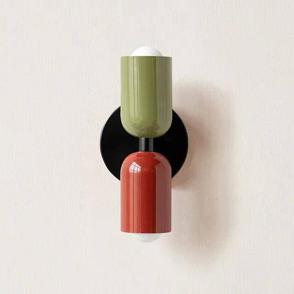 Modern Garden Wall Light with Dual LED Glow