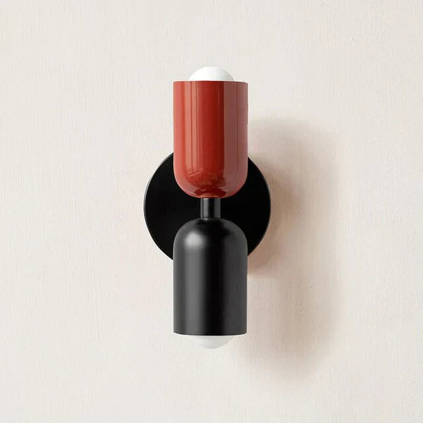 Modern Garden Wall Light with Dual LED Glow