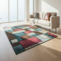 Modern Geometric Area Rug with Soft Non-Slip Design