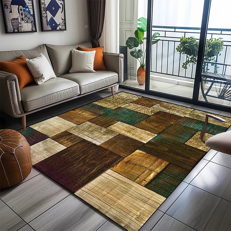 Modern Geometric Area Rug with Soft Non-Slip Design