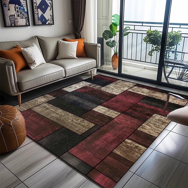 Modern Geometric Area Rug with Soft Non-Slip Design