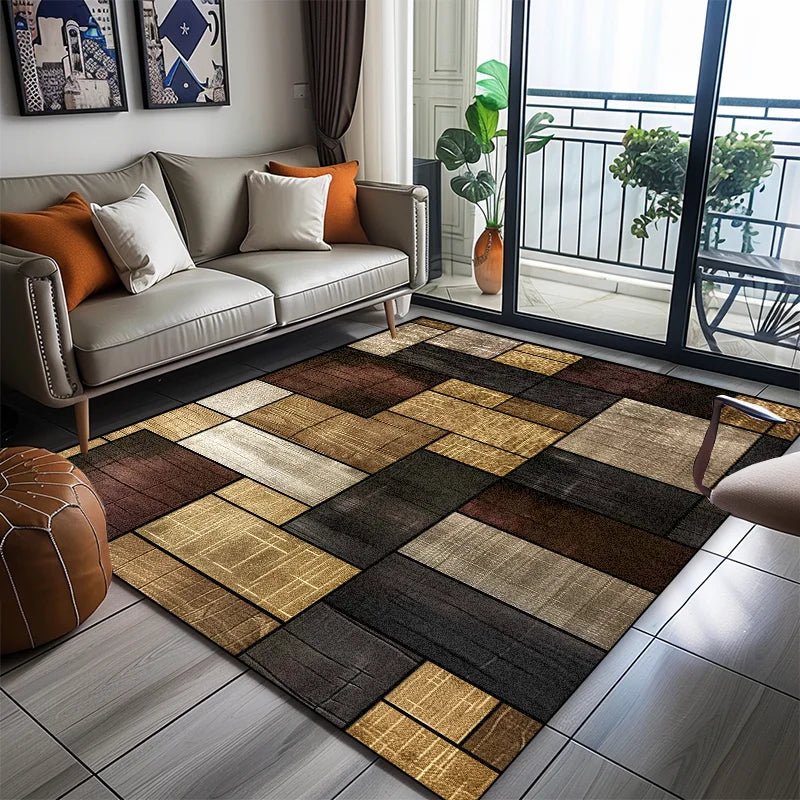 Modern Geometric Area Rug with Soft Non-Slip Design